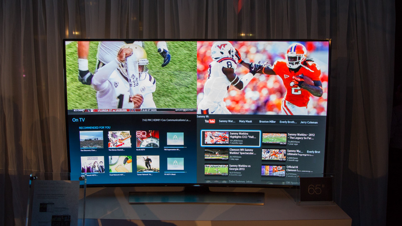 Illustration for article titled Samsung's Giant Bendable TV Is Just the Right Kind of Crazy